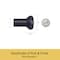 Kenney Mfg Kenney Weaver 1" Indoor/Outdoor Rust-Resistant Curtain Rod, 37-72", Black KN90000 - alternate 6